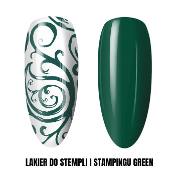 Lakier do stempli do zdobień do blaszek do szybkich zdobień Stamping 1 kg Green