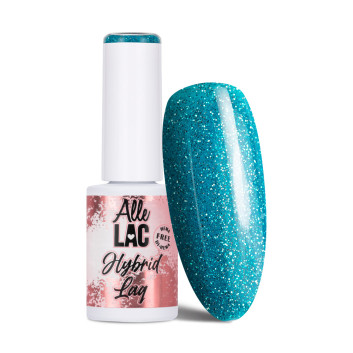10+1gratis Lakier LED/UV Gel Polish Blues Flash Glitter Blue AlleLac HEMA/Di-HEMA Free 6g