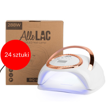 24sztuki Lampa do paznokci UV/LED 288W AlleLac do lakierów hybrydowych żeli i akrylożeli biała BQ-L9