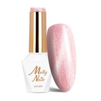 Lakier LED/UV Gel Polish Molly Nails Cat Eye Pastel Nr 181 HEMA/Di-HEMA Free 8g