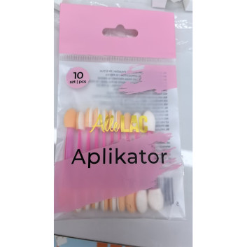 Aplikator pacynka do wcierania pyłków Molly Nails różowy 10 szt
