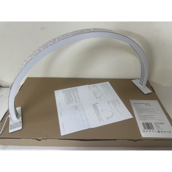 Lampa kosmetyczna LED łuk 35W biurkowa bezcieniowa biała z cyrkoniami rozmiar L HQ-75X