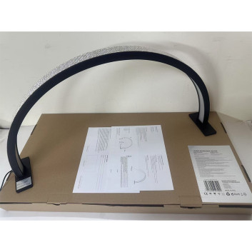 Lampa kosmetyczna LED łuk 35W biurkowa bezcieniowa czarna z cyrkoniami rozmiar L HQ-75X