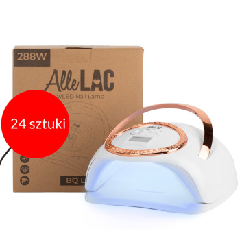 24sztuki Lampa do paznokci UV/LED 288W AlleLac do lakierów hybrydowych żeli i akrylożeli biała BQ-L9