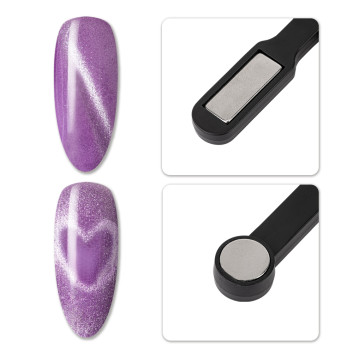 10sztuk Magnetyzer gwiazdka 6w1 do kociego oka cat eye czarny