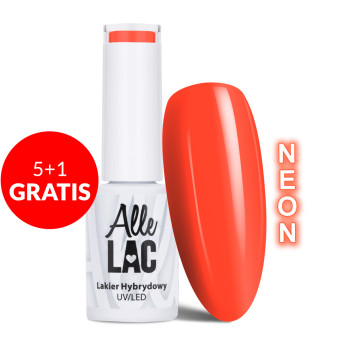 5+1gratis Lakier hybrydowy AlleLac Over the Rainbow Neon 5g Nr 79