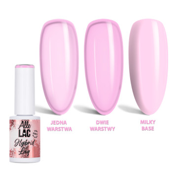Lakier LED/UV Gel Polish Pinks Misty Rose AlleLac HEMA/Di-HEMA Free 6g