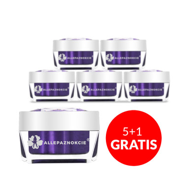 5+1gratis Acrylgel akrylożel budujący Allepaznokcie HEMA/Di-HEMA Free Dusty Peach 30g
