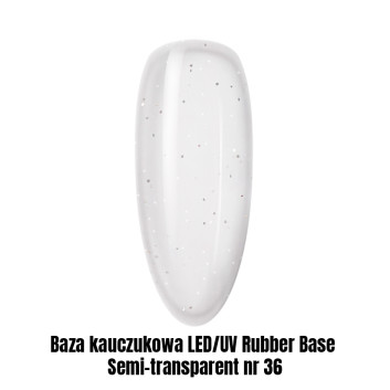 Baza kauczukowa LED/UV Rubber Base Semi-transparent nr 36 1kg