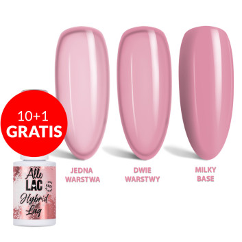 10+1gratis Lakier LED/UV Gel Polish Pinks Mocha Rose AlleLac HEMA/Di-HEMA Free 6g