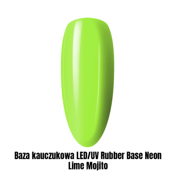 Baza kauczukowa LED/UV Rubber Base Neon Lime Mojito 1kg