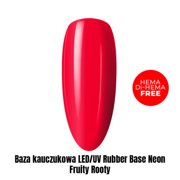 Baza kauczukowa LED/UV Rubber Base Neon Fruity Rooty HEMA/Di-HEMA Free 1kg
