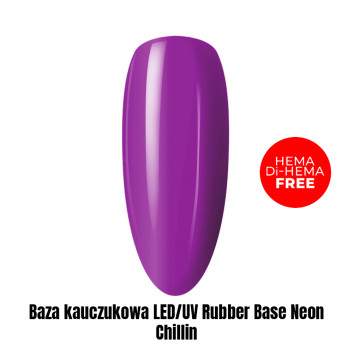 Baza kauczukowa LED/UV Rubber Base Neon Chillin HEMA/Di-HEMA Free 1kg