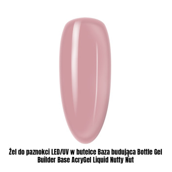 Żel do paznokci LED/UV w butelce Baza budująca Bottle Gel Builder Base AcryGel Liquid Acrylic Gel Nutty Nut 1kg