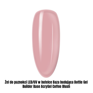Żel do paznokci LED/UV w butelce Baza budująca Bottle Gel Builder Base AcryGel Liquid Acrylic Gel Coffee Blush 1kg