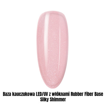 Baza kauczukowa LED/UV z włóknami Rubber Fiber Base Silky Shimmer 1kg