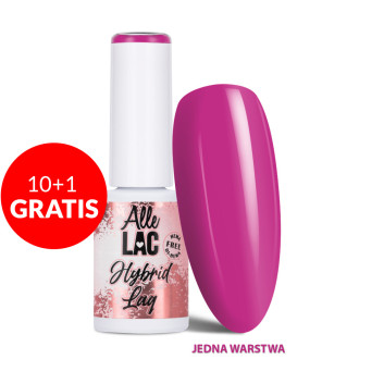 10+1gratis Lakier LED/UV Gel Polish Pinks Fuchsia AlleLac HEMA/Di-HEMA Free 6g