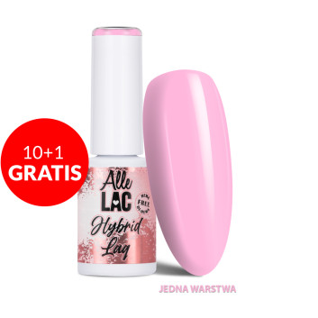 10+1gratis Lakier LED/UV Gel Polish Pinks Baby Pink AlleLac HEMA/Di-HEMA Free 6g