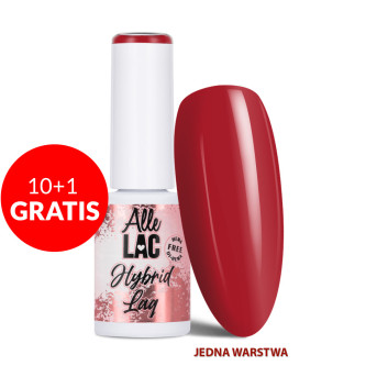 10+1gratis Lakier LED/UV Gel Polish Reds Deep Cherry AlleLac HEMA/Di-HEMA Free 6g