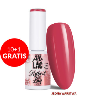 10+1gratis Lakier LED/UV Gel Polish Reds Fire Red AlleLac HEMA/Di-HEMA Free 6g
