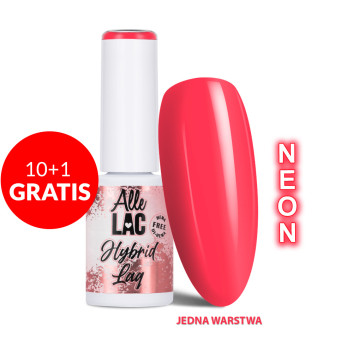 10+1gratis Lakier LED/UV Gel Polish Reds Neon AlleLac HEMA/Di-HEMA Free 6g
