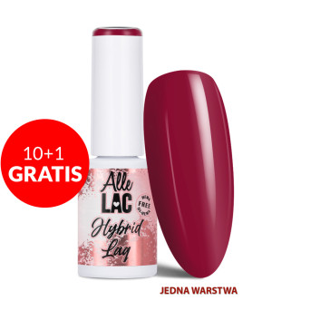 10+1gratis Lakier hybrydowy LED/UV Gel Polish Reds Burgundy Dream AlleLac HEMA/Di-HEMA Free 6g