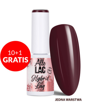 10+1gratis Lakier hybrydowy LED/UV Gel Polish Browns Deep Redwood AlleLac HEMA/Di-HEMA Free 6g