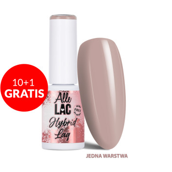 10+1gratis Lakier hybrydowy LED/UV Gel Polish Browns Naked AlleLac HEMA/Di-HEMA Free 6g