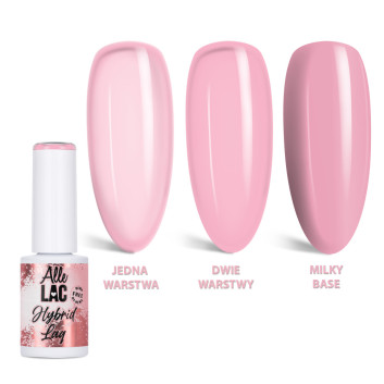 Lakier hybrydowy LED/UV Gel Polish Nudes Rose Smoke AlleLac HEMA/Di-HEMA Free 6g