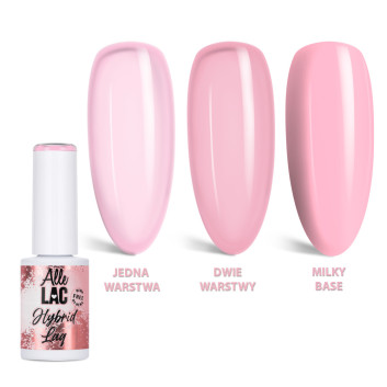 Lakier hybrydowy LED/UV Gel Polish Nudes Soft French AlleLac HEMA/Di-HEMA Free 6g