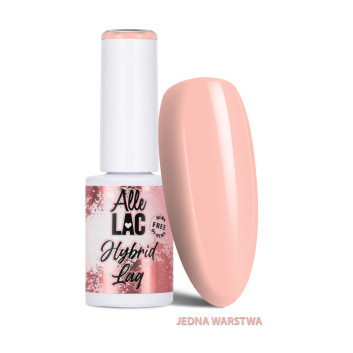 Lakier hybrydowy LED/UV Gel Polish Nudes Peach Veil AlleLac HEMA/Di-HEMA Free 6g