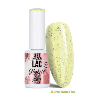 Lakier hybrydowy LED/UV Gel Polish Yellows Y Nr 1 Lemon Dots AlleLac HEMA/Di-HEMA Free 6g