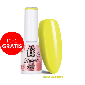 10+1gratis Lakier hybrydowy LED/UV Gel Polish Yellows Y Nr 3 Sunkiss AlleLac HEMA/Di-HEMA Free 6g
