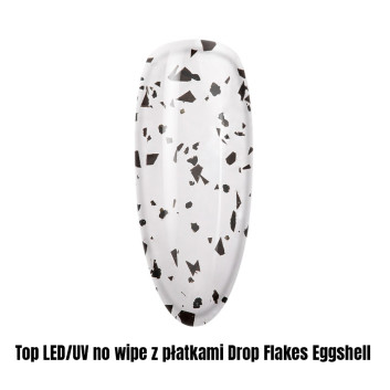 Top LED/UV no wipe z płatkami Drop Flakes Eggshell 1kg