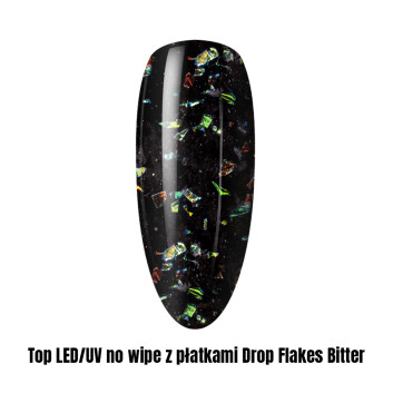 Top LED/UV no wipe z płatkami Drop Flakes Bitter 1kg