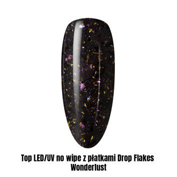 Top LED/UV no wipe z płatkami Drop Flakes Wonderlust 1kg