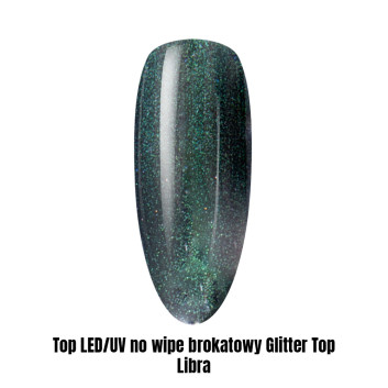 Top LED/UV no wipe brokatowy Glitter Top Libra 1kg