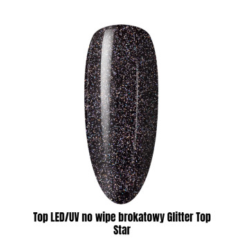 Top LED/UV no wipe brokatowy Glitter Top Star 1kg