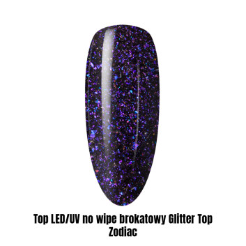 Top LED/UV no wipe brokatowy Glitter Top Zodiac 1kg