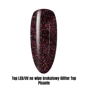 Top LED/UV no wipe brokatowy Glitter Top Picante 1kg