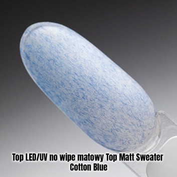 Top LED/UV no wipe matowy Top Matt Sweater Cotton Blue 1kg