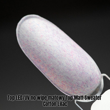 Top LED/UV no wipe matowy Top Matt Sweater Cotton Lilac 1kg