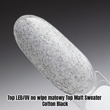Top LED/UV no wipe matowy Top Matt Sweater Cotton Black 1kg