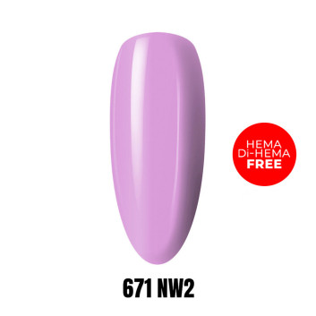 Lakier LED/UV Gel Polish 671 NW2 HEMA/Di-HEMA Free 1kg