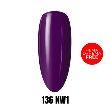 Lakier LED/UV Gel Polish 136 NW1 HEMA/Di-HEMA Free 1kg
