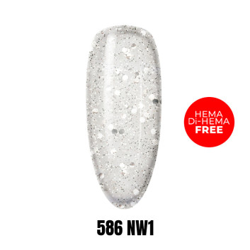 Lakier LED/UV Gel Polish 586 NW1 HEMA/Di-HEMA Free 1kg