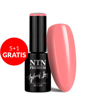 5+1gratis Lakier hybrydowy LED/UV Gel Polish Pinks Nr 444 Limited Edition NTN Premium 5g