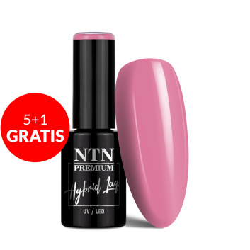 5+1gratis Lakier hybrydowy LED/UV Gel Polish Pinks Nr 445 Limited Edition NTN Premium 5g
