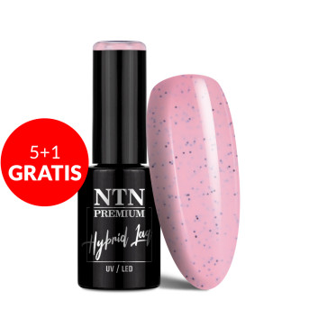 5+1gratis Lakier hybrydowy LED/UV Gel Polish Pinks Nr 438 Limited Edition NTN Premium 5g