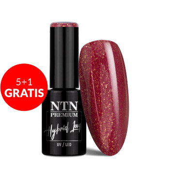 5+1gratis Lakier hybrydowy LED/UV Gel Polish Reds Nr 452 Limited Edition NTN Premium 5g